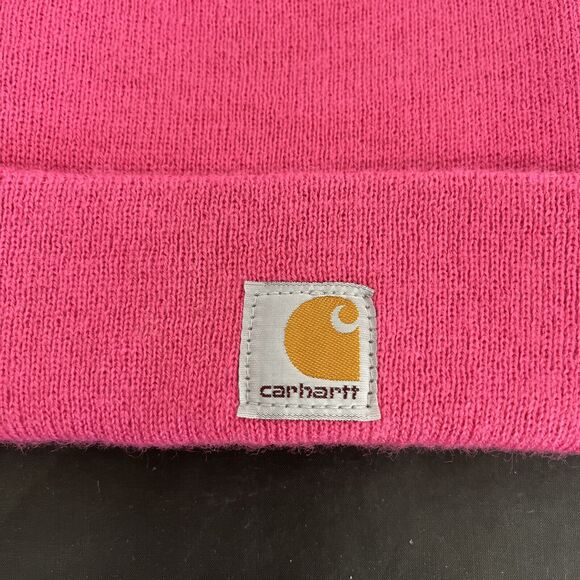 Carhartt Youth Beanie Winter Knit Hat Stocking Cap Snow Ski Pink Bnfts Charity - Picture 6 of 11